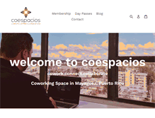Tablet Screenshot of coespacios.com